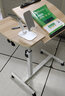 京好 床边电脑桌家用懒人床上可升降移动折叠小型站立办公双台面E137 双台面木纹色 散装发货 实拍图