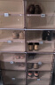 蚂蚁盒子（MAYIHEZI）免安装简易鞋柜门口玄关折叠鞋盒子茶色塑料超薄鞋柜 2列8层14格 实拍图