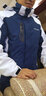 斯柏锐户外冲锋衣男三合一冬季加绒保暖两件套抓绒内胆登山服冲锋衣裤 宝石蓝（男） L 实拍图