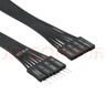尘土ATX前置音频线 电脑主板前置音频延长线 USB 2.0延长 9针 公对母连接 黑排线 HD AUDIO 9PIN连接线 ATX前置音频连接线 30CM 实拍图