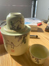盛天下 景德镇陶瓷温酒壶 烫酒温酒器 热酒黄酒白酒杯酒具套装 二两半斤 暖黄丁香-温酒壶-半斤装 3件套 实拍图