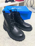 回力官方马丁靴男靴秋季皮面防水厚底增高工装靴黑色靴子男 43加绒 实拍图