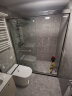 箭牌（ARROW）一字形双移门淋浴房浴室移门玻璃隔断定制干湿分离淋浴隔断不锈钢 1.5-1.59m 双移/4轨16轮【2099】 晒单实拍图