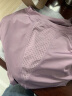 群莎 瑜伽服套装女健身服大码显瘦宽松舞蹈跑步运动套装透气速干衣 紫短袖+紫假两件长裤 2XL码推荐 136-145斤 实拍图