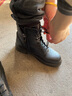 红蜻蜓高帮7孔马丁靴女靴子冬季加厚短筒皮靴加绒保暖棉靴女 WTC428781 实拍图