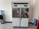 美凌时尚家四门冰箱商用冰柜立式不锈钢厨房冷柜双温冷冻冷藏餐饮酒店后厨 加大四门双温上玻璃门【双机双控】 【全铜管制冷丨一级节能省电丨品牌压缩机】 实拍图