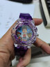 路星瑶儿童手表3-6岁汪汪队小狗男孩女孩七彩跑马灯发光小学生电子手表 紫色款【礼盒装】 实拍图