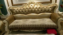 宝跃 欧式皮沙发垫套坐垫子防滑四季美式沙发坐垫靠背巾扶手巾盖布 香槟金 艾丽丝系列 坐垫（65+20cm裙边）*70cm 实拍图