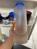 乐扣乐扣冷水壶耐高温食品级耐热塑料水杯家用水壶大容量夏季凉白开冷水壶 可放温水蓝盖1.2L 实拍图