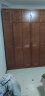 雅行 新中式胡桃木实木衣柜带顶柜收纳 对开门大衣橱中式大衣柜木质现代简易卧室家具 六门实木衣柜+顶柜（胡桃木） 胡桃木 实拍图