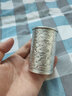 银器时代 二两装银酒杯子烈酒杯足银999白酒杯家用高档酒具清酒杯单杯银杯 九龙聚福款约62克+证书 100ml 实拍图