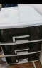 沃福友家用桌面收纳盒化妆品整理盒女化妆台储物盒大分格杂物储物筐笔筒 大号四格-白色 实拍图