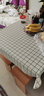 颖爵 餐桌布欧式防水防油防烫免洗台布PVC桌布网红茶几布艺小清新圆桌 加厚-黑白格 100x100正方形圆形桌适用 实拍图