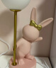 凡丁堡（FANDBO）兔子台灯卧室床头灯儿童房可爱书桌装饰摆件创意结婚生日礼物 两盏粉色台灯 （乳白灯罩）+三色变光 晒单实拍图