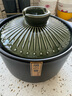 陶煲王单柄砂锅干烧不裂煲汤炖锅煮粥小号1-2人长柄陶瓷奶锅带把手汤锅 绿色条纹 4.2L 实拍图