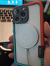 锋浦（FEENGGUU）透气散热苹果17手机壳iPhone14Promax手机边框壳13硅胶12Pro新款15plus创意air简约苹果15边框16女 橙+蓝镜头全包拼色边框 iPhone 13 Pr 实拍图