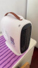 美菱（MeiLing） 取暖器室内电暖器家用小太阳热风机办公室电暖气暖风机小型迷你烤火炉 白色单温控款【即开即热+过热保护】 实拍图