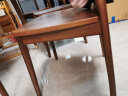 原始原素实木餐椅现代简约家用靠背椅北欧书桌椅黑胡桃木餐桌椅子 晒单实拍图