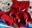 艾舞戈拉丁舞服装女童舞蹈服套装少儿表演练功服比赛服女孩拉丁舞裙 黑色连体服+酒红鱼尾裙（长袖） 130 (身高130-140cm) 实拍图