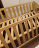 Boori都灵婴儿床进口实木床多功能床边床bb宝宝新生儿拼接床可移动 杏仁色 实拍图