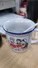 莱啊陶瓷杯复古马克杯茶缸子老式大号茶杯为人民服务水杯子男仿搪瓷杯 每天进一步 400ml 实拍图