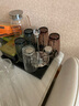 意大利进口玻璃杯家用啤酒果汁杯牛奶饮料杯钻石彩色玻璃水杯含不锈钢杯架套装组合 透明色470ML6只+杯架 实拍图