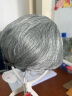 佰丝堂中老年花白假发短发女妈妈花白色老年人奶奶款短卷发舞台演出假发 1号发型 【花白发】 短发 实拍图