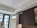 Paulmann P德国柏曼护眼餐厅吊灯全光谱一字长条餐桌吧台LED灯具简约智能 【推荐1.2-1.6m长桌】手扫调光版【雅光黑】 实拍图