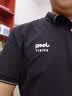 JEEP SPIRIT吉普短袖T恤男夏季短袖男士POLO休闲翻领可定制上衣服 黑色 3XL 实拍图