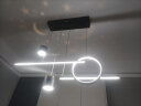 雷士（NVC）餐厅吊灯LED现代简约北欧轻奢黑金餐桌带筒射灯长条WHDD40F/G-03 晒单实拍图