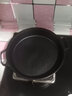 小幸福鑄鐵（KITCHEN LITTLE HAPPINESS KITCHEN）铸铁平底锅不粘锅无油烟厚铁锅煎锅无涂层烙饼锅燃气灶电磁炉通用 直径25cm单锅+隔热手套 25cm 实拍图