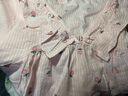 眠岛新款睡裙女夏季短袖韩版纯棉纱布大码半袖甜美少女全棉碎花中裙 小雏菊 粉色 S 实拍图