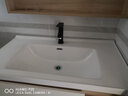 迈洁诗卫浴 智能北欧浴室柜组合简约现代卫浴柜卫生间洗漱台洗手盆洗脸盆柜组合洗手台 90CM 原木纹吊柜镜柜款 实拍图