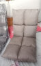 华恺之星 懒人沙发 加大加厚座垫 小沙发飘窗椅 可折叠带靠背椅8格 浅银灰 实拍图
