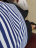 际华三五三五体能服短袖海魂衫男体能短袖套装海洋蓝白条纹圆领训练迷彩服圆领 海魂衫套装 175（92-96） 晒单实拍图