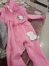 G.duck女宝宝秋冬款套装2024新款0-4岁婴幼儿童衣服冬季韩版两件套童装 山羊-粉色 加绒 90 建议身高80-85cm年龄2-3岁cm 实拍图