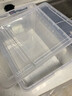 爬虫饲养盒爬宠箱蚕宝宝蜘蛛角蛙守宫盒蜥蜴宠物用品蛇昆虫乌龟缸 大号白透饲养盒 实拍图