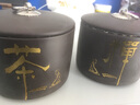 正扬紫砂茶叶大罐子密封醒茶罐普洱茶存储罐茶缸茶叶包装礼品罐 紫砂茶叶罐-（吉祥罐）—莲出贵子 500克 实拍图