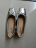 百丽芭蕾风平底鞋女24夏季新款商场同款真皮蝴蝶结单鞋B3W1DCQ4 银色 37 晒单实拍图