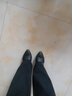 品牌断码真皮单鞋女2026年春季新款中跟高跟妈妈鞋软皮工作鞋 黑色5厘米 38 实拍图