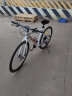 飞鸽（FLYING PIGEON）飞鸽公路自行车700C跑车成人男女青少年大中小学生车竞速骑行单车 超越铝架-直把-纳多灰 24速入门级 实拍图