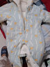 博睿恩新生婴儿衣服冬季宝宝爬爬服可爱连帽加绒夹棉保暖连体衣 狐狸树 80cm 实拍图