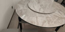 初屋 餐桌 实木岩板餐桌椅组合圆桌伸缩折叠现代简约餐厅饭桌餐桌餐椅 1.35米岩板餐桌+茶几+岩板电视柜 一桌六椅【升级四轨】 实拍图