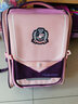 酷咖书包男孩小学生儿童双肩包女背包 轻便减负透气1-3-6年级大容量 深紫色（带独角兽挂件） 实拍图