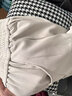 莫代尔香蕉运动裤女春秋款2025新款宽松休闲窄版阔腿裤美式爵士跳舞卫裤 杏色【常规款】 M码【建议95-110斤】 实拍图