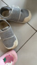 托姆贝克（ThomBaker）婴儿鞋子软底学步鞋夏季透气男宝宝网鞋防掉鞋女童夏款鞋子凉鞋 小熊灰色网孔（夏款） 内长14cm 19码 实拍图
