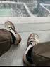 飞跃（Feiyue）官方男鞋夏季新款鞋子男时尚百搭经典板鞋男潮流网面透气跑步鞋男 米/棕 41 (255mm) 实拍图
