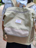 第九城 双肩包男女情侣款潮流背包多功能大容量电脑包韩版学生书包 奇异果绿 可装15.6英寸笔记本 实拍图