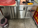 劲福商用冷冻冷藏保鲜工作台酒店厨房冰柜蔬果操作台保鲜柜不锈钢冰箱鲜肉冷冻柜奶茶店设备卧式水吧 1.2m*0.8m*0.8m（层架另购） 冷藏款 实拍图