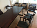 晶耀实木会议桌长条桌大型12人会议室桌椅组合简约现代家用电脑办公洽谈桌椅组合 长120*宽60*高75，板厚5CM 晒单实拍图
